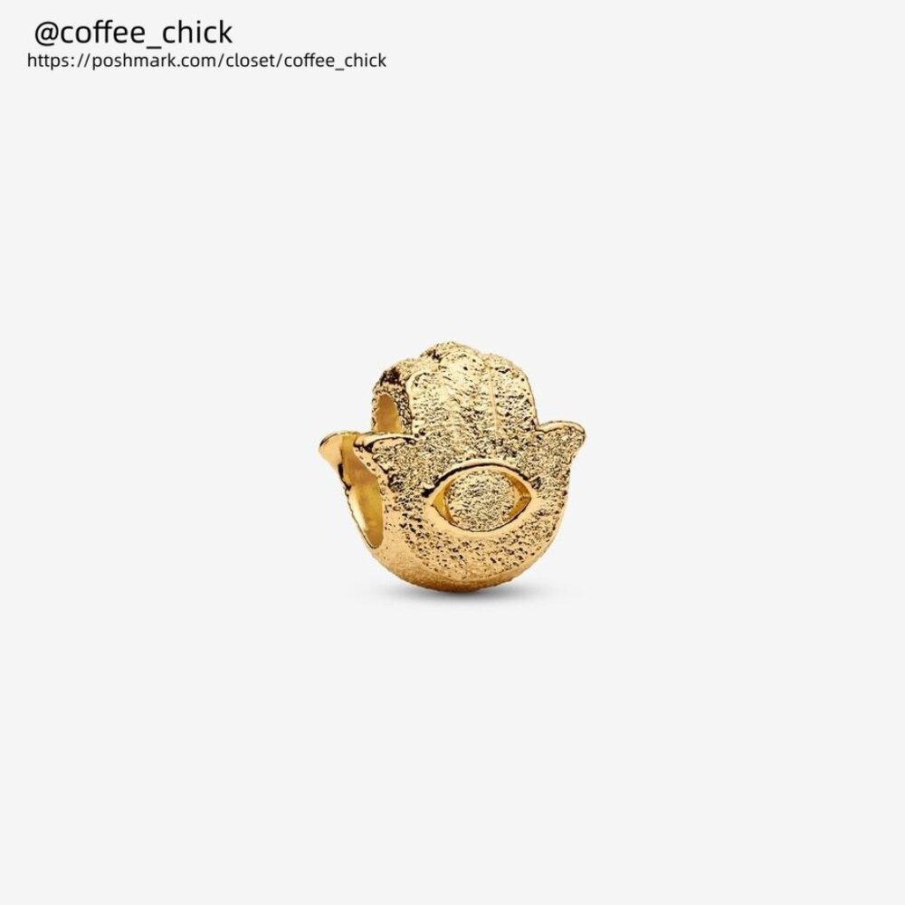 Pandora Textured Hamsa Hand Mini Charm|Pendant